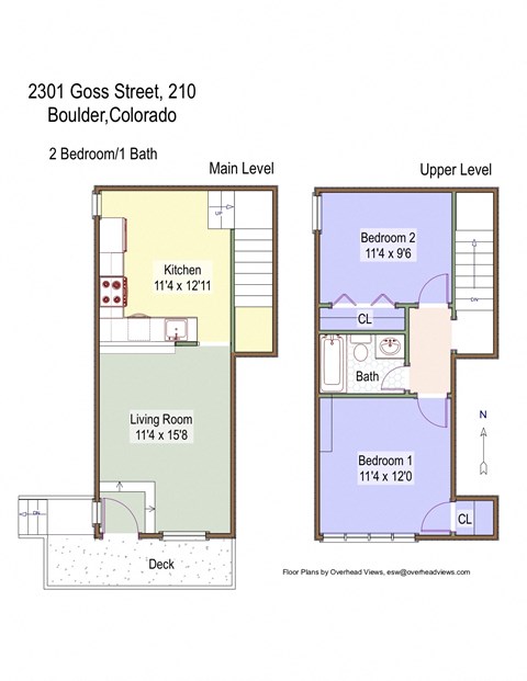 2301 Goss St #210 Floor Plan